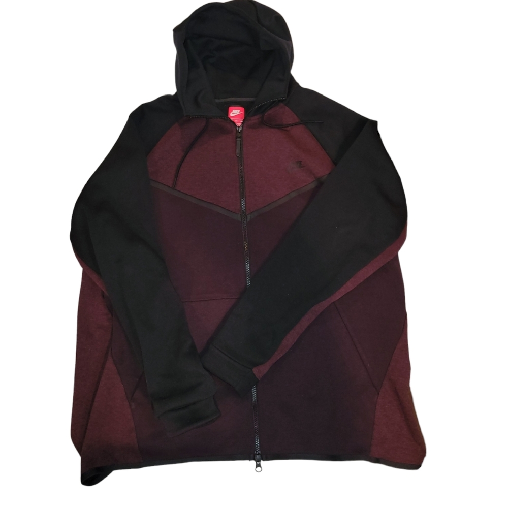 Full Zip Nike Burgundy Sweatshirt Plus XXL